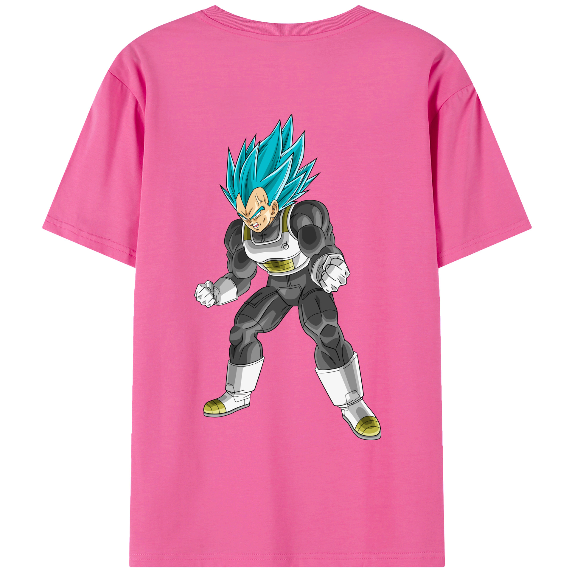 （画像用） ドラゴンボール ベジータ四世（Bejīta Yonsei）DRAGON BALL Vegeta IV レディース半袖Tシャツ(バックプリント)